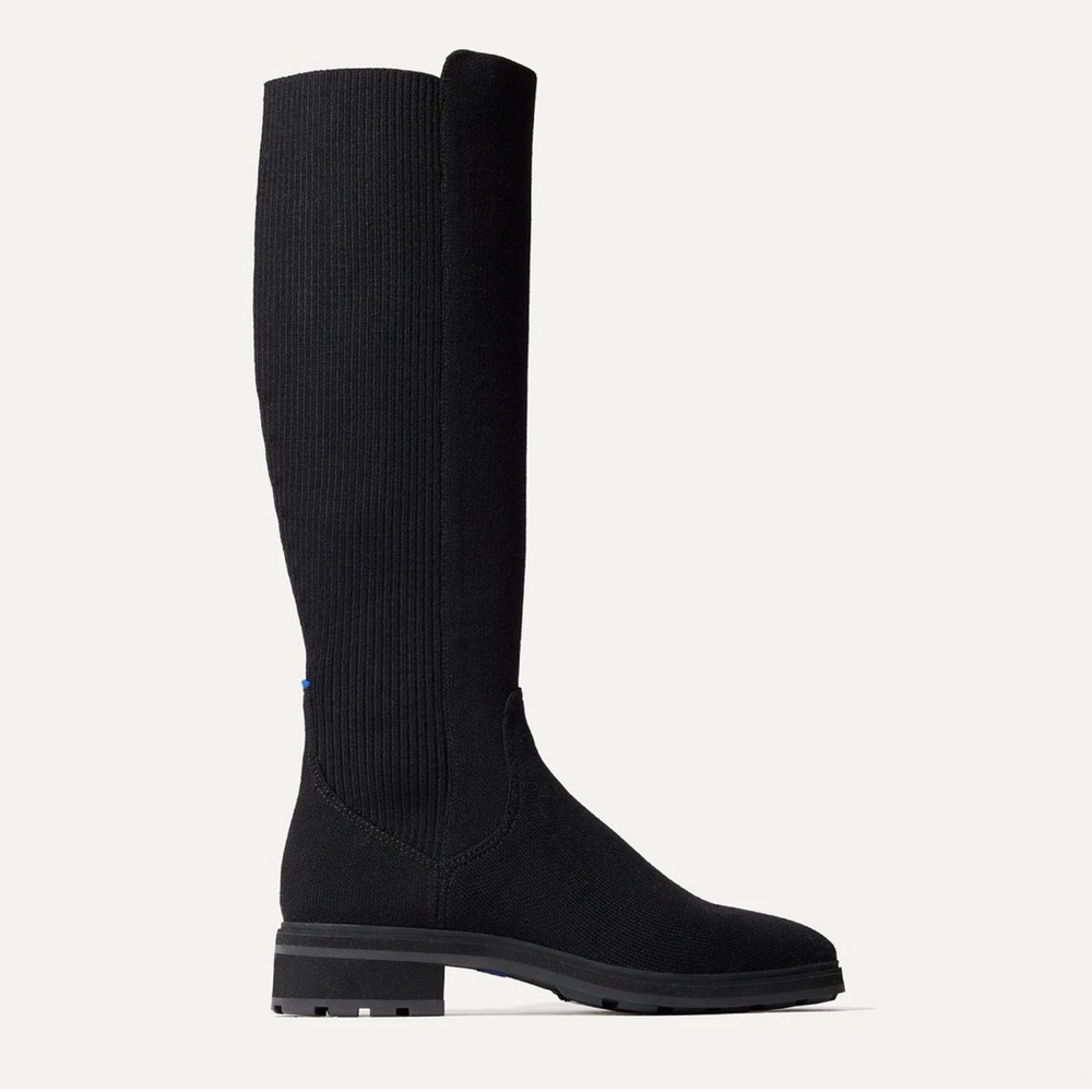 NEW Rothy's Black Knee-High Tall Lug Boot